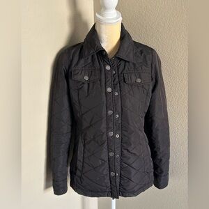 Pendleton Black Quilted Utility Jacket size XS